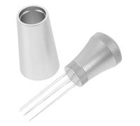Sosoport Stainless Steel Espresso Coffee Needle Stirrer with Base Ground Coffee Distributor Tool for Home and Professional