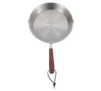 Sosoport Stainless Steel Mini Frying Pan Non Stick Scald Kitchen Essential for Omelettes and Pancakes Lightweight Easy to Clean Cooking Tool