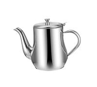 Sosoport Stainless Steel Oil Container Strainer High Temperature Resistant Filter Pot with Portable Handle for Kitchen Oil Sauce Vinegar Storage Gravy Fat Separator for Home and Restaurant