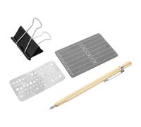 Sosoport Stainless Steel Seed Phrase Backup Plate Set for Crypto Wallets - Waterproof, Fireproof Metal Storage with 24-word Capacity and Black Board for Secure Cold Wallet Protection