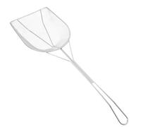 Sosoport Stainless Steel Skimmer Spoon Oil Filter Strainer for Fried Chicken French Fries Fine Mesh Ladle Kitchen Utensil for Oil Residue Removal Compact Portable Design
