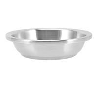 Sosoport Stainless Steel Steaming Plate for Household Use Round Shape Serving Dish for Dumplings Fish Desserts Lightweight and Easy to Clean Kitchen Storage Tray
