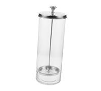 Sosoport Stainless Steel Straw Dispenser with Glass Container Multifunctional Kitchen Utensil Holder for Spoons Forks Chopsticks Countertop Storage Rack for Home Organization