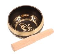 Sosoport Tibetan Singing Bowl Set with Wooden Mallet, Multi-function Copper Sound Bowl for Meditation Yoga and Prayer, Peaceful Chanting Instrument for Mindfulness and Relaxation in Spiritual Practice