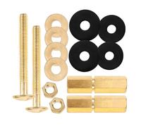 Sosoport Toilet Ring Brass Golden Universal Fit Prevents Water Leakage, Easy to Disassemble, for Toilet Tank Parts