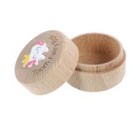 Sosoport Tooth and Cherished Childhood Memories and Intricate Carved Design with Large Capacity Keepsake Box Wooden Tooth Holder for Boys and Girls