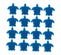 Sosoport Tortoise Shaped Swimming Pool Filter Sponge 24pcs Oil Removing Filtering Sponge for Fishponds and Aquariums Blue Cleaning Tool