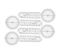Sosoport Transparent PVC Goniometer Protractor Ruler Medical Grade Orthopedic Angle Measurement Tool for Physical Therapy Body Measuring and Knee Bend Assessment