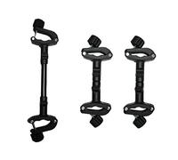 Sosoport Triple Stroller Connector 3pcs Adjustable Stroller Connectors for Baby Cart Outdoor Use Iron and Plastic Long Term Use for Families with Two Boys and Girls
