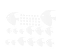 Sosoport Tropical Fish Wall Decal Acrylic Mirror Sticker Home Decor Peel and Stick Wall Sticker for Living Room Bedroom Nursery Smooth Surfaces