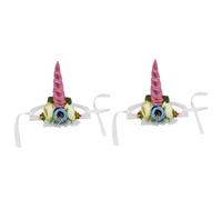 Sosoport Unicorn Dog Hat 2pcs Pet Unicorn Hat Pet Headband Taco Cat Costume Dog Hat Novelty Pet Hat Puppy Hat Costume for Unicorn Horn Pet Cosplay Dog Hair Accessories Dog Unicorn Hat Dog Vacation Hat