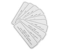 Sosoport UV Intensity Testing Cards Pvc 10pcs White for Accurate Measurement of UV Rays and Testing the Effectiveness of Skin Care Products, Small Size for Convenient Outdoor Use
