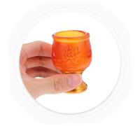 Sosoport Vintage Alloy Temple Water Cup Compact Holy Worship Goblet for Ritual Offering and Tea Use Easy to Clean Sacred Chalice for Home Ceremony