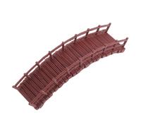 Sosoport Vintage Chinese Miniature Bridge Ornament for Fairy Garden Zen Micro Landscape Arch Bridge Model with Cultural Heritage Design Dollhouse Accessory