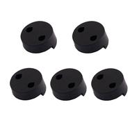 Sosoport Violin Style Design round 5pcs Black Rubber Practice Mute for Dampening and Volume Control Violin Accessory Professional