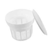 Sosoport Washable Fine Mesh Yogurt Strainer with Lid Milk and Soy Milk Filter for Yogurt Makers Easy to Clean Separator Tool for Homemade and Dessert Preparation