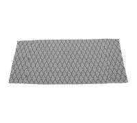 Sosoport Washing Machine Cover Dustproof Protector Cotton Linen Fabric, Navy Blue Fish Scale Pattern, 55x130cm, Home Appliance Protective Over for Single Door Washer