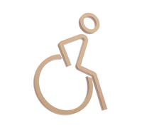 Sosoport Wheelchair Accessible Restroom Sign Acrylic Disabled Symbol Sticker for Easy Identification Modern Design for Inclusive Bathroom Access