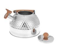 Sosoport Whistling Tea Kettle for Boiling Water and Tea Making Stainless Steel 2l Capacity with Comfortable Handle Suitable for Gas and Induction Hobs in Household