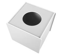 Sosoport White Raffle Ticket Box with Large Slot for Tickets Donations Voting Multipurpose Prize Collection Container for Parties Events Fundraising