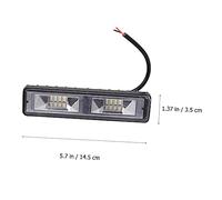 Sosoport Wind Powered LED Daytime Running Light Bar High Brightness Leds Auto Exterior Work Lamp with Bracket for Cars Trucks Motorcycles
