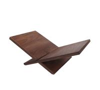 Sosoport Wood Desktop Book Stand, Solid Wood Bookshelf for Desk Organizer, Book Holder for Reading and Display, Suitable for Textbooks, Magazines, Cookbooks, 12.6x9.1x7.5 Inches, Brown