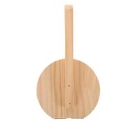 Sosoport Wood Dumpling Press Tool with Ergonomic Design and Precise Thickness Control, Natural Beige Wooden Dough Press for Family Baking Activities and Holiday Treats