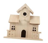 Sosoport Wooden Birdhouse Nest for Birds Natural Handmade Wooden Pet Bird Nest Box for Home Decor and Garden Use for Creating Cozy Environment