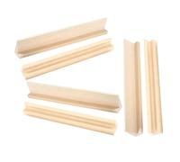 Sosoport Wooden Domino Holder 6pcs Letter Base Set for Crafts, DIY Display and Home Use, Freely Combined Design for Children’s Hands-on Play and Parent-child Interaction