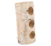 Sosoport Wooden Hamster Hideout Tree Trunk Tunnel Portable Hide Tube for Animals