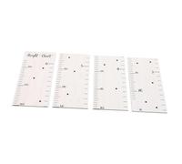 Sosoport Wooden Height Ruler Growth Chart for Wall Height Measurement Decor Easy Installation for Playroom Captures Milestones from Childhood to Adulthood Charming Design Natural