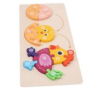 Sosoport Wooden Puzzle Toy Animals Growing Process for Toddlers Educational Learning Toys for Boys and Girls Boy Girl Intelligence Development Puzzle