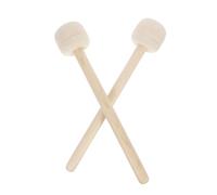 Sosoport Wool Felt Head Drum Mallets Strong Striking Feeling and Firm Stable Grip 2pcs with Wooden Handles for Percussion Instruments and Drumming Sessions