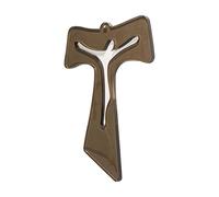 Sospiri Venezia Crucifix in Murano Glass Decorated Religious Wall Cross Objects Venice Gift Idea Made in Italy (cm11x16)