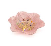 Sospiri Venezia Tidy Tray Ornament Plate Bowl Tree of Life Murano Glass Decorated with Murrines and Gold Leaf Gift Handmade Made in Italy (19x19)