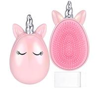 SOSPIRO Unicorn Detangle Hairbrush Tangle Teaser Hair Brush, Women and Girls Detangling Brush for Thick, Wavy, Curly or Thin Hair(Pink)