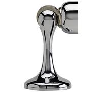 SOSS Zinc Magnetic Door Stop with Hidden Screw Mounts, Bright Chrome Exterior Finish