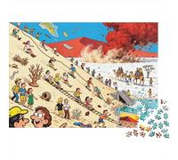 Sossusvlei Dunes Dune Dash Disaster Wooden Jigsaw Puzzle Waterproof 1000 Piece Puzzles for Adults Gifts Fun Home Decoration