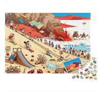 Sossusvlei Dunes Dune Dash Disaster Wooden Jigsaw Puzzle Waterproof 1000 Piece Puzzles for Adults Gifts Impossible Home Decoration