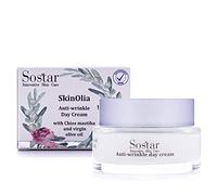 Sostar Anti Wrinkle Day Cream with Greek Mastic & Organic Olive Oil Extract - Anti Aging Face Cream That Protects Your Skin from Premature Ageing - Anti Wrinkle Cream Suitable for All Skin Types