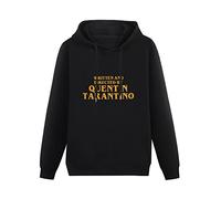 SOSTINESTUDIO Men's Hoody Sweatershirt Written And Directed By Quentin Tarantino Black M