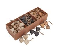 Sostter 90 Piece Wooden Heart Decoration Set For Rustic Homes In Brown Brown One Size