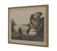 Sostter Botanical Duck Linen Artwork With Beaded Frame In Natural Natural One Size