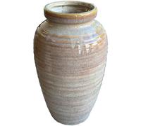 Sostter Brindled Amphora Vase In Sabbia Ceramic For Modern Interiors In Brown Brown One Size