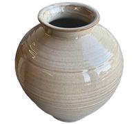 Sostter Brindled Ceramic Vase Bowl In Brown Brown One Size