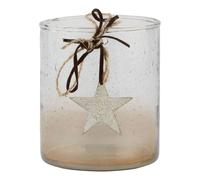 Sostter Coffee Ombre Star Votive Candle Holder in Clear | Size: Small Sostter Clear Small