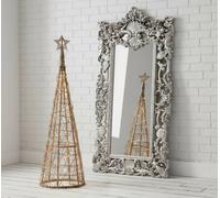 Sostter Festive Led Wicker Christmas Tree With Star Large 130Cm In Brown Brown One Size