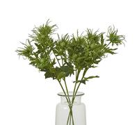 Sostter Green Sea Holly Artificial Stem Coastal Bloom Green One Size