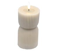 Sostter Hand Carved Stone Look LED Candle with Natural Glow Sostter Natural