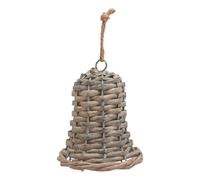 Sostter Handwoven Wicker Bell Christmas Ornament In Brown Brown One Size